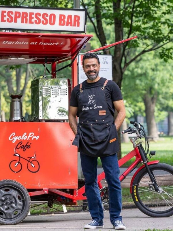 elie founder cyclopro cafe portrait